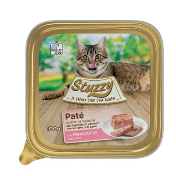 Stuzzy Cat Pate Ham, 100g - pastēte ar šķiņķi kaķiem 