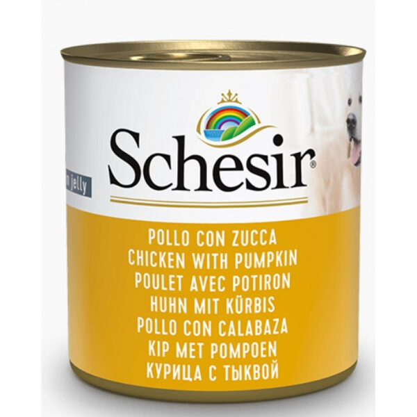 SCHESIR Dog Chicken with Pumpkin in Jelly, 285g - курица и тыква в желе