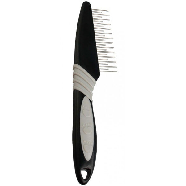 Flamingo Groo'Me Comb Long/Short, 19,5cm - ķemme ar dažāda garuma zobiem
