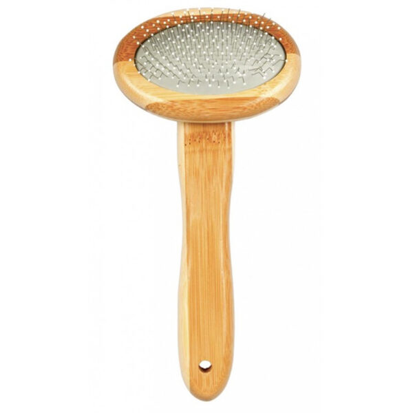 Duvo Plus Bamboo Slicker Brush S, 18cm - bambusa pūku ķemme