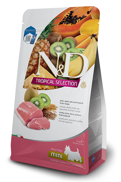 N&D DOG TROPICAL SELECTION PORK ADULT MINI 5KG