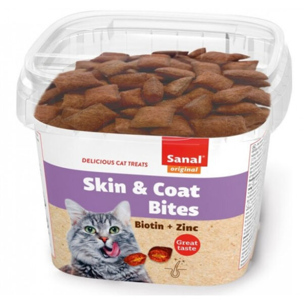 SANAL Skin & Coat Bits, 75g - spilventiņi ar pildījumu kažoka un ādas veselībai