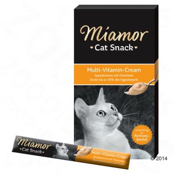 Miamor Multivitamin Cream лакомство для кошек с витаминами 15g x 6