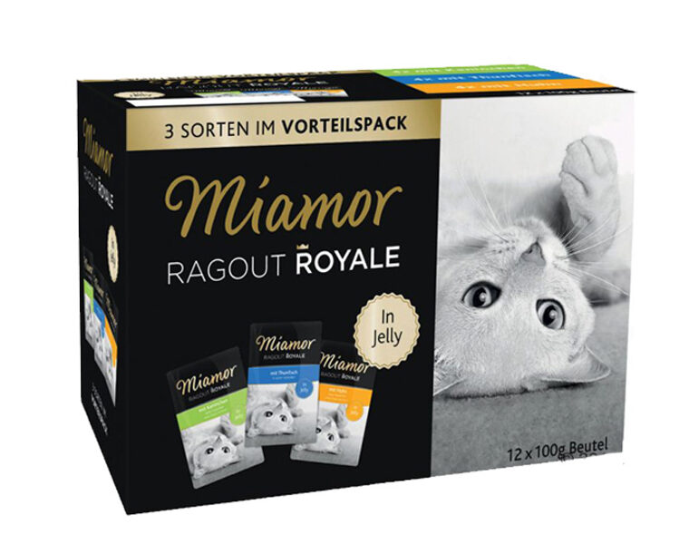 Miamor Ragout Royale Mix In Jelly 12x100g Konservi želējā 3 veidi