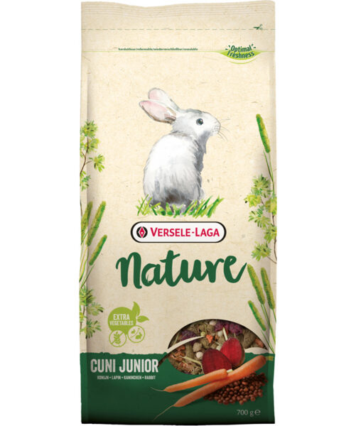 Versele-Laga Cuni Junior Nature 700g -  barība trušu mazuļiem līdz 8 mēnešu vecumam