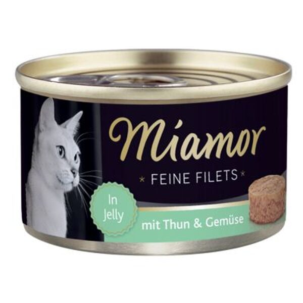 Miamor Feine Fillets 100g - filejas gabaliņi želejā ar tunci un dārzeņiem