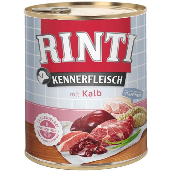 Rinti Kennerfleisch KALB   800г (с телятиной) - консервы для собак