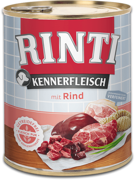 RINTI Rind 800g - консервы для собак с говядиной