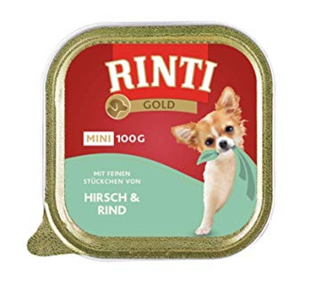 Rinti Gold Mini Консервы для собак с олениной и говядиной 100g