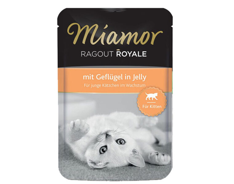 Miamor Ragout Royale 10х100г/22x100г  Pагу в желе для котят с курицей