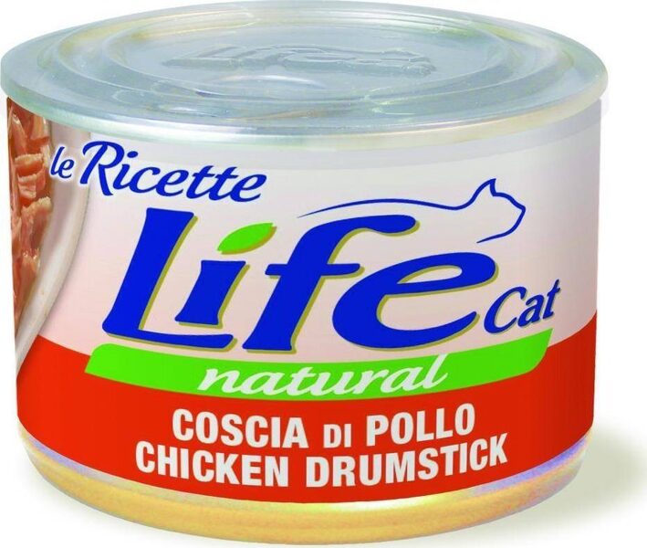 LIFE CAT CHICKEN DRUMSTICK 150G - konservi kaķiem ar vistas gaļu