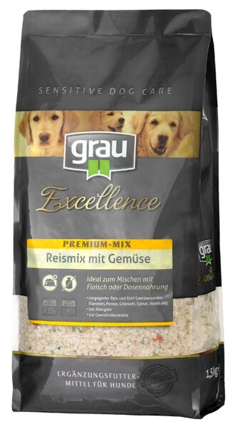 GRAU Excellence Premium Mix Rice With Vegetables 10kg - дополнительный корм для собак