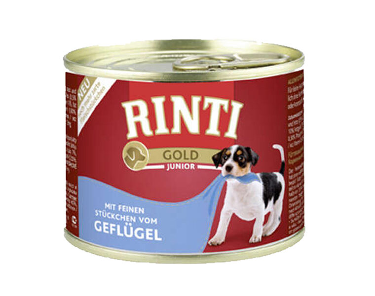 Rinti Gold Junior, 185 g - консервы для собак с мясом птицы 