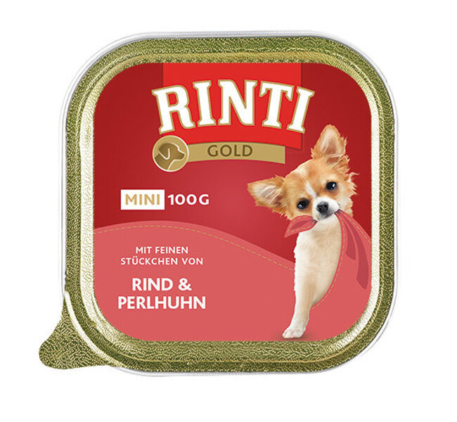 Rinti Gold Mini Консервы для собак с говядиной и курицей 100g