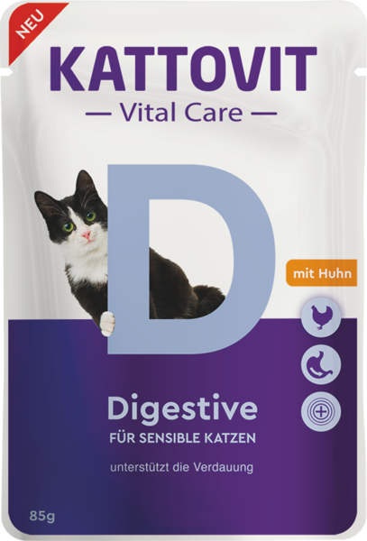 Kattovit Vital Care Digestive 85g - Konservi kaķiem ar vieglu sagremojamību