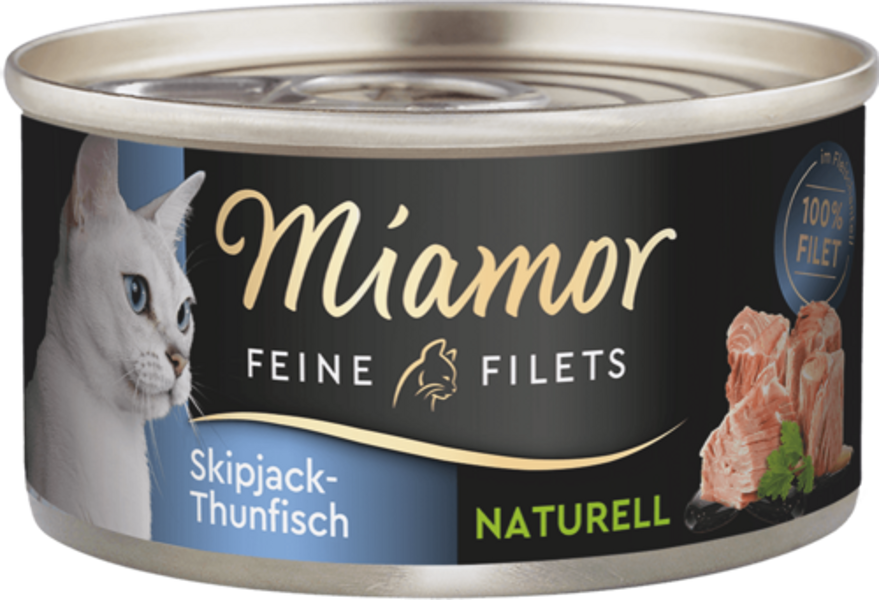 MIAMOR Feine Fillets Skipjack-Thunfisch 80g - konservi ar svītraino tunzivi (fileja) 80g