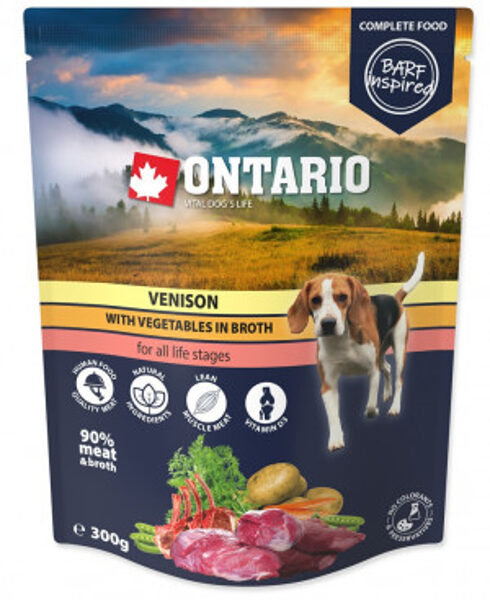 Ontario Dog Venison with vegetables in broth, 300 g
