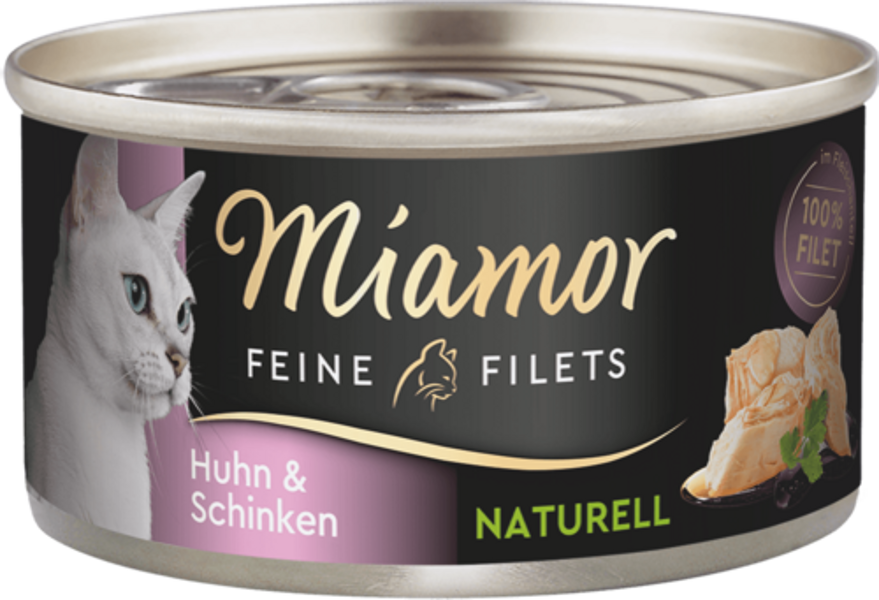 Miamor Feine Filets Naturelle Huhn&Schinken 80g