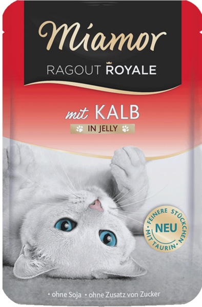 Miamor Ragout Royale Veal 100g - konservi ar teļa gaļu želejā