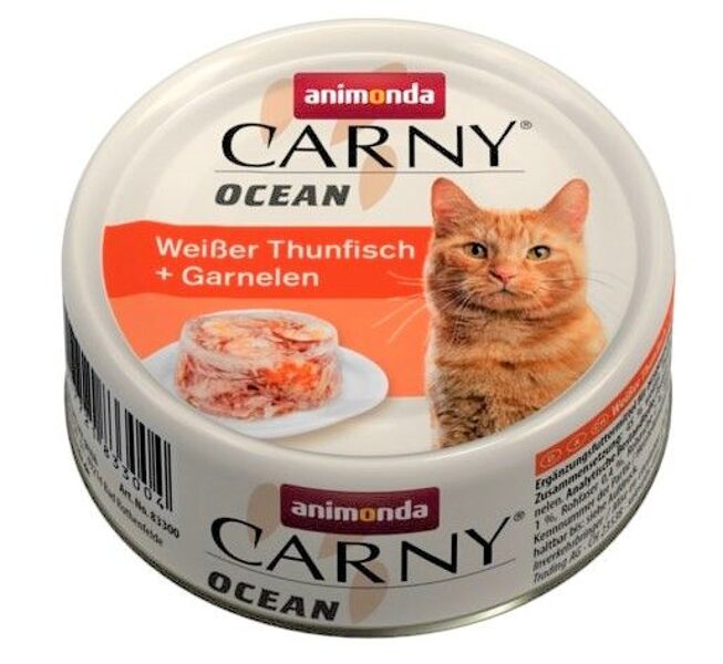 Animonda Carny Ocean 80 g (tuncis, garneles) - Konservēta barība kaķiem