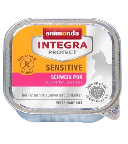 ANIMONDA INTEGRA PROTECT SENSITIVE , PORK 100 g - mitrā barība kaķiem ar jutīgu gremošanas sistēmu