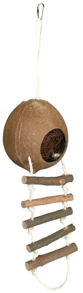 Mājiņa grauzēju būrim -Trixie Coconut house for hamsters,ø 13 × 56 cm kokosa māja kāmjiem