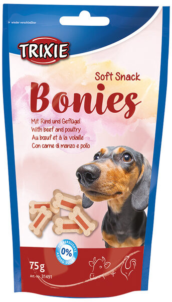Gardums suņiem - Trixie Soft Snack Bonies, 75g