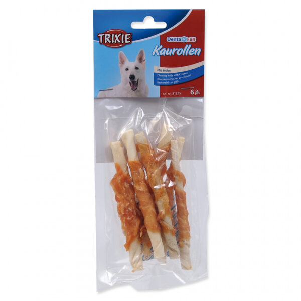 Gardums suņiem - Trixie Chewing Rolls with Chicken 12cm, 6*70g