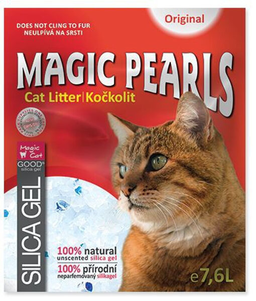 Silikona smiltis kaķu tualetei - Magic Pearl Original, 7.6 L