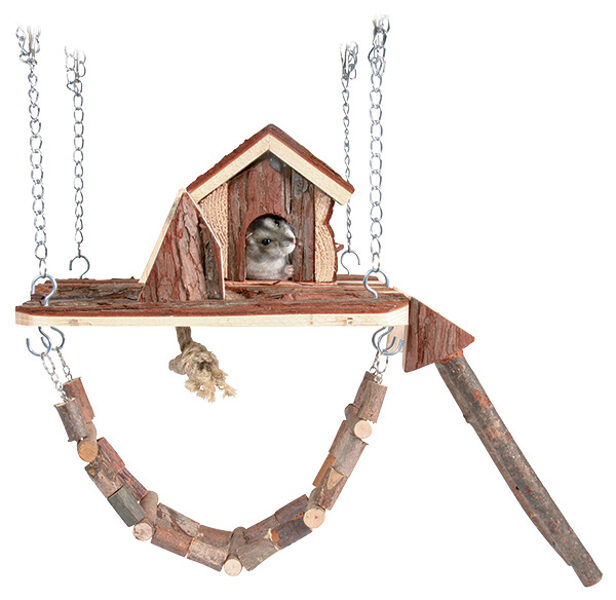 Rotaļu laukums grauzējiem - Trixie Natural Living Janne playground / rotaļlaukums, 26 x 22 cm
