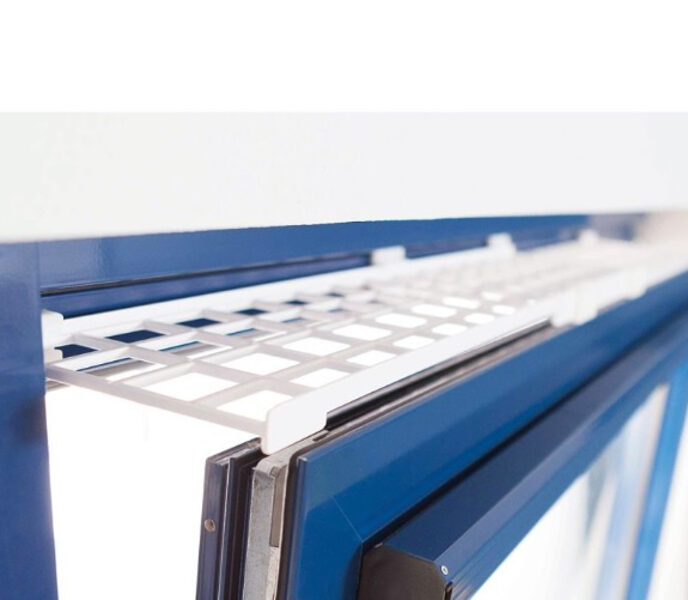  регулируемая защитная решетка на окно - Trixie Protective grille for windows, top/bottom, 75–125 × 16 cm, white