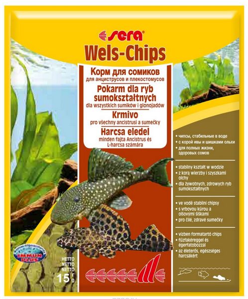 Barība zivīm - Sera Wels Chips, 15 g