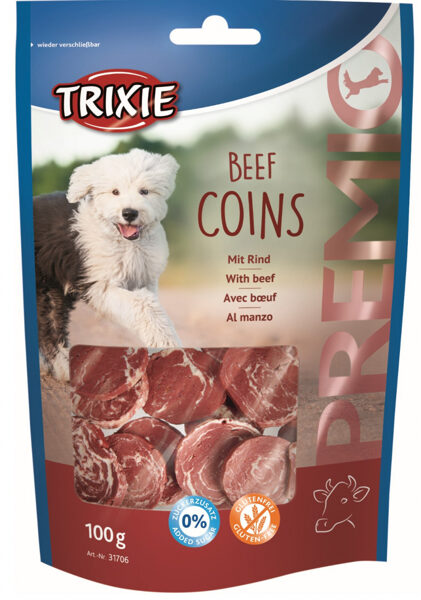 Gardums suņiem - Trixie PREMIO Beef Coins, 100 g