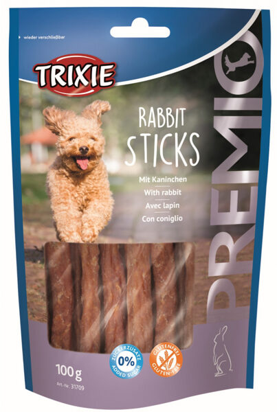 Gardums suņiem - Trixie Premio Rabbit Sticks, 100 g