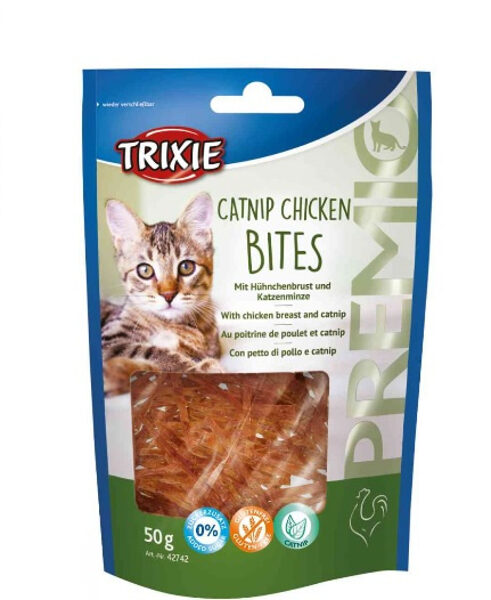 Gardums kaķiem - Trixie PREMIO Catnip Chicken Bites, 50 g