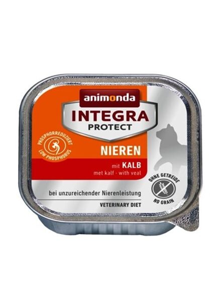ANIMONDA INTEGRA PROTECT NIEREN, VEAL 100g -  barība kaķiem ar hronisku nieru mazspēju, ar teļa gaļu