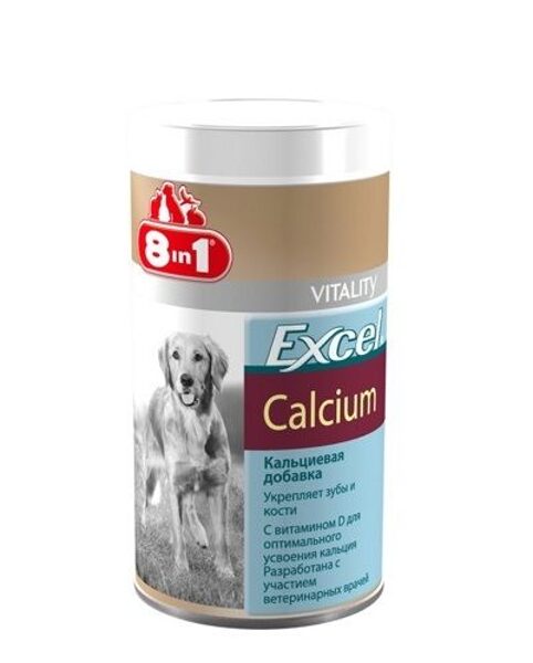 8in1 Excel Calcium 155tab. / 100ml - papildbarība suņiem ar kalciju
