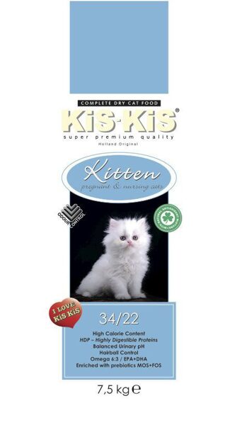 Kis-Kis Kitten 7.5 kg - Super Premium barība kaķēniem un grūsnām, laktējošām kaķenēm