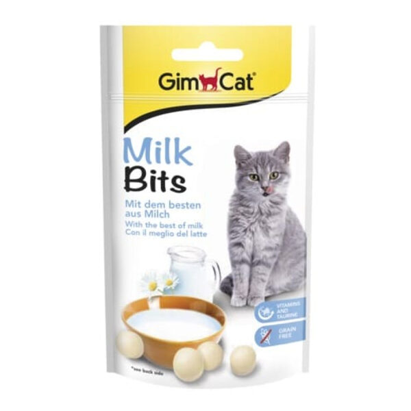 Vitamīnizēta papildbarība : GimCat Milk Bits 40g