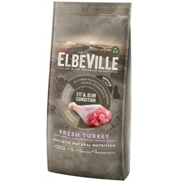 ELBEVILLE Senior All Breeds Fresh Turkey Fit and Slim Condition 11,4 kg