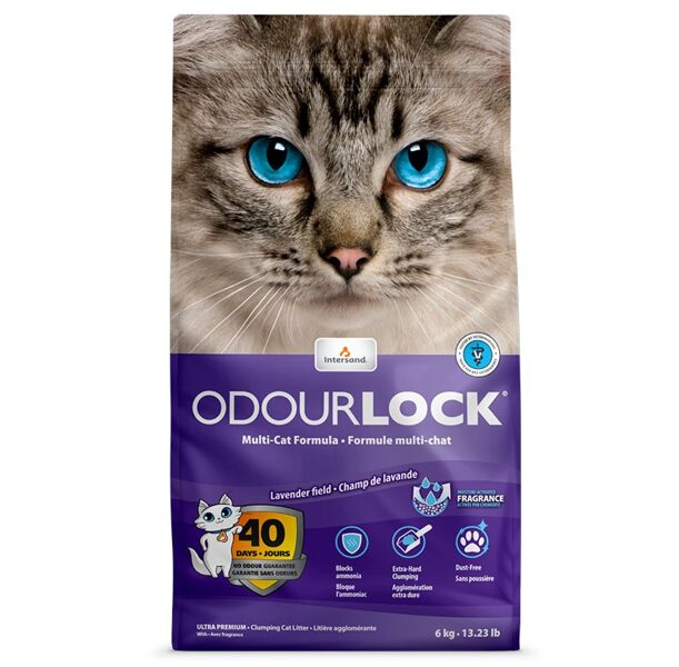 Odour lock Lavanda 6 kg - Cementējošais premium klases smiltis