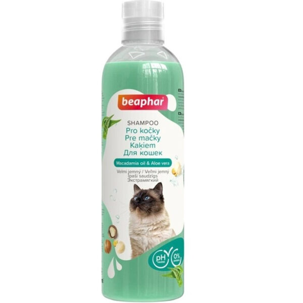Beaphar Cat Shampoo, 250ml - šampūns kaķiem ar neitrālu pH līmeni