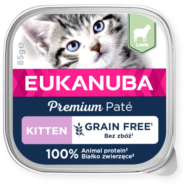 Eukanuba Cat Kitten Lamb pate 85g - pastēte ar jēra gaļu kaķēniem