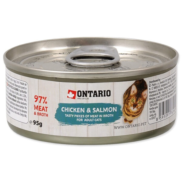 Ontario Adult Chicken pieces and Salmon, 95g 