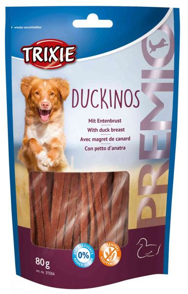 Trixie PREMIO Duckinos, 80 g - gardumi suņiem