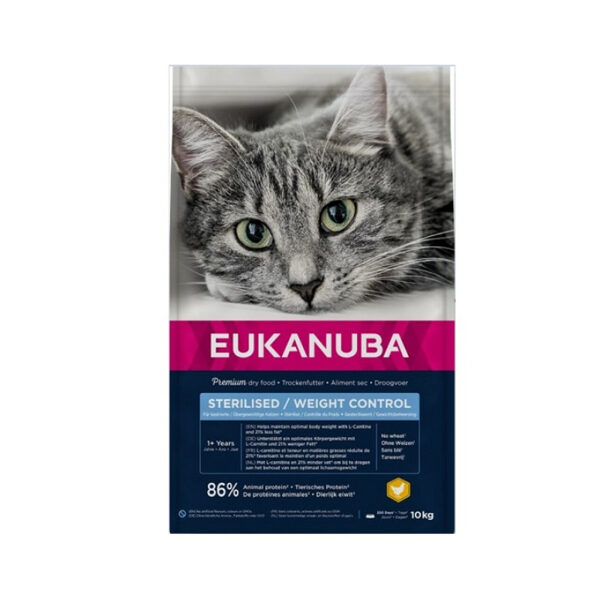 Eukanuba CAT Adult STERILISED / WEIGHT CONTROL Chicken 10 kg
