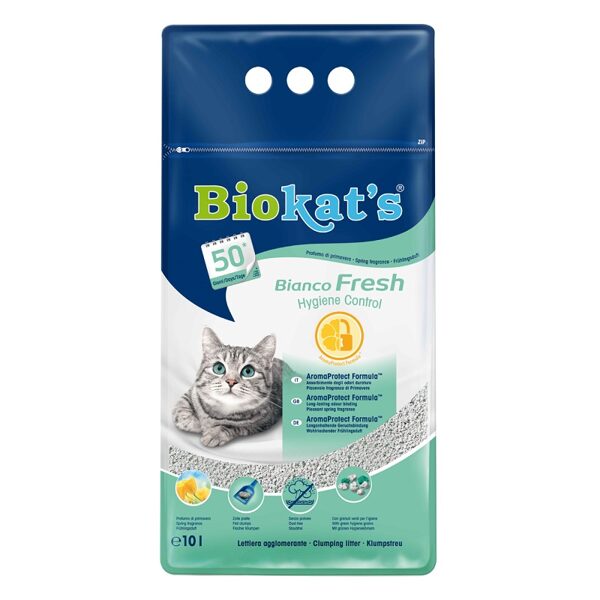 Biokats Bianco Fresh 10 L - Smiltis kaķu tualetēm