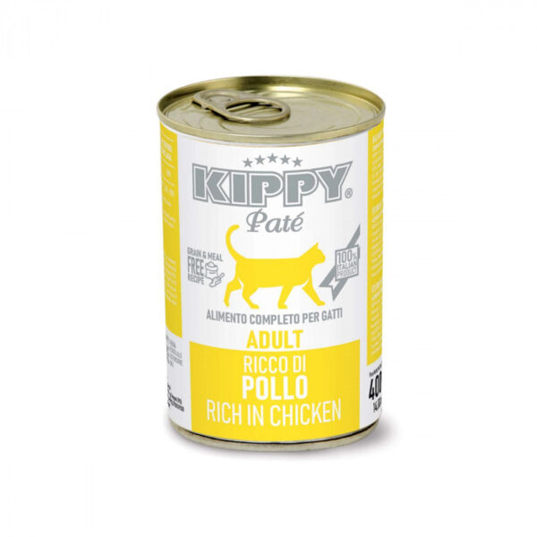 Kippy Pate Cat Chicken 400g - влажный корм с курицей для взрослых кошек всех пород (паштет)