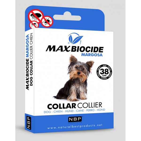 MAX BIOCIDE Margosa Small Dog Collar, 38cm - противопаразитный ошейник для собак мелких пород