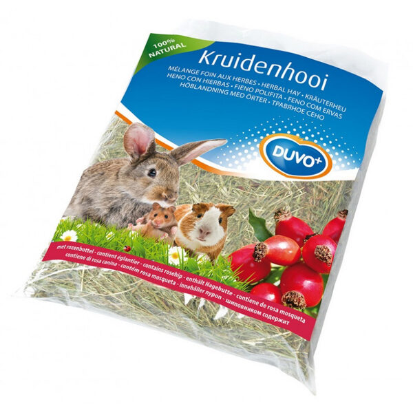 Duvo Plus Herbal Hay Rosehip, 500g - pļavu siens ar mežrozītēm